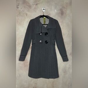 Soia & Kyo Coat Womens Medium Wool Blend High Collar Old Money Parisian Luxury